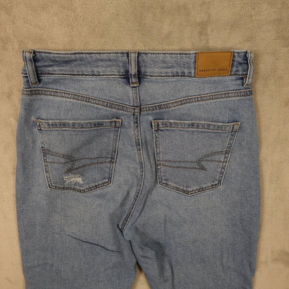 American Eagle Jeans Mom Jean Women's Size 4 Short Blue Denim 25" inseam - Picture 10 of 12